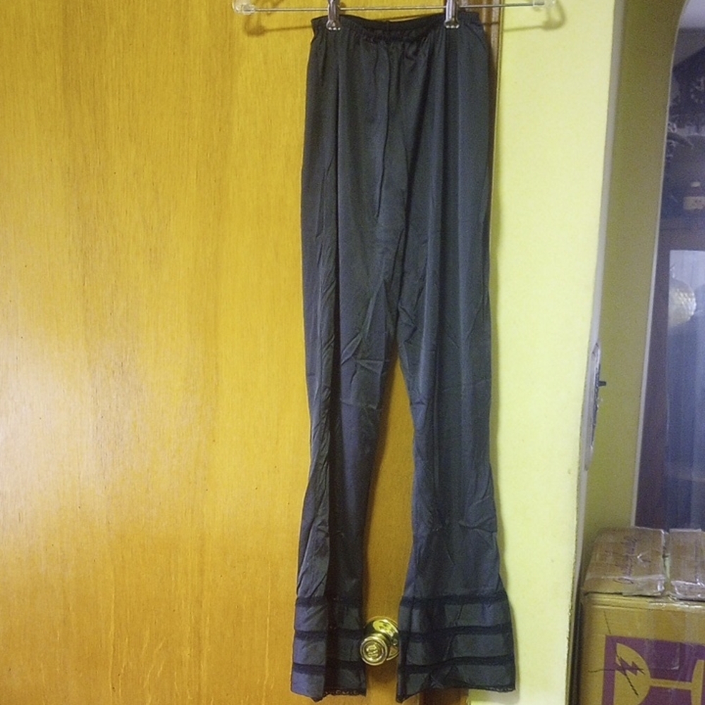 Aristocraft by Superior Small Black Nylon & Lace Pants Liner w/ Elastic Waist